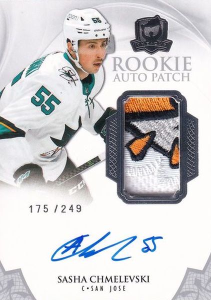 AUTO RC patch karta SASHA CHMELEVSKI 20-21 UD The CUP Rookie Auto Patch /249